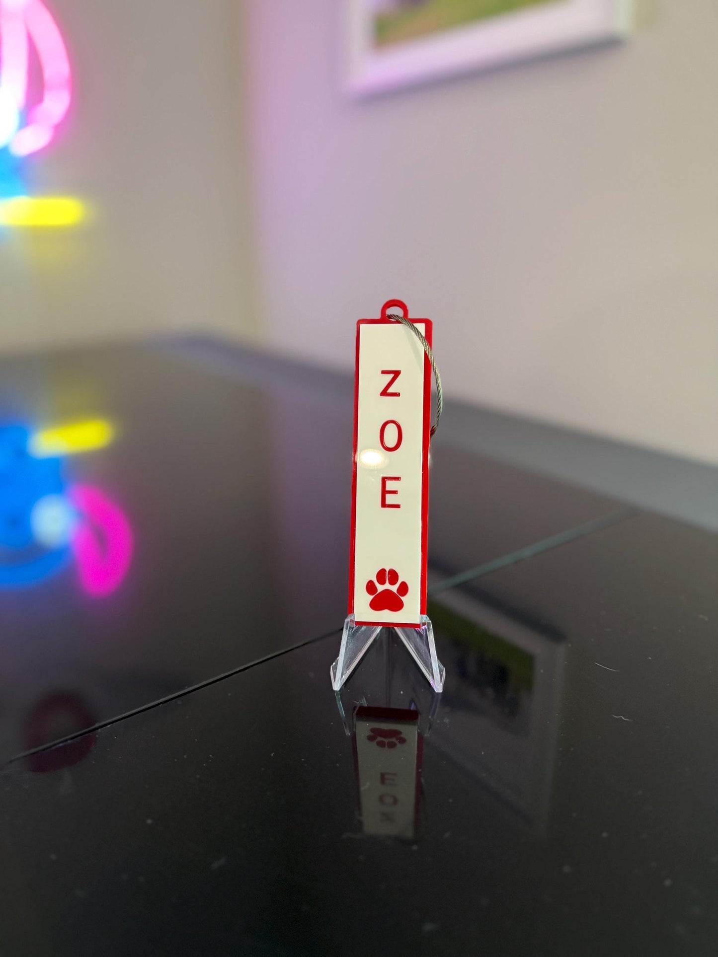 Luggage Tag Charm. Customizable with pets name.